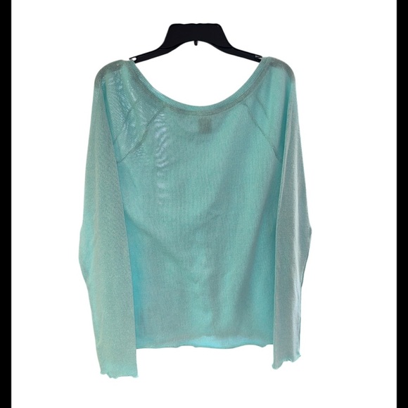 Pink Teal Sweater light size medium - Picture 2 of 5